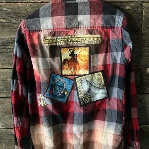 Youth Western  BoHo Hope Collection Flannel Shirt One of a Kind